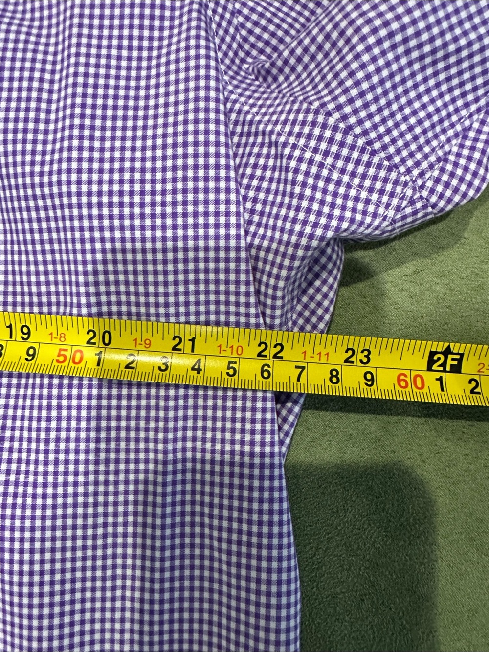 Buttoned Down Men's Purple Micro-Check Long-Sleeve Dress Shirt - Picture 4 of 5
